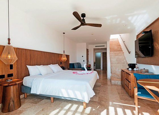 Akumal Bay Beach Resort & Spa - Wohnbeispiel Premium Junior Suite Penthouse (Zimmercodierung J2H)