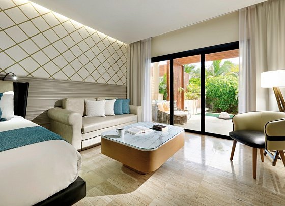 TRS Yucatan Hotel - Wohnbeispiel Juniorsuite Private Pool Gardenview (Zimmercodierung JB1)