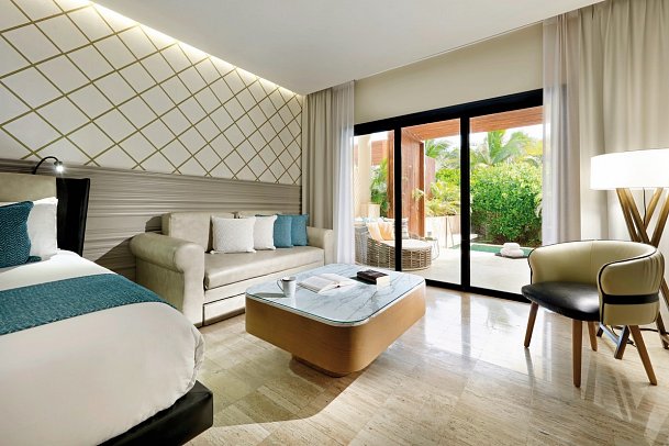 TRS Yucatan Hotel - Wohnbeispiel Juniorsuite Private Pool Gardenview (Zimmercodierung JB1)