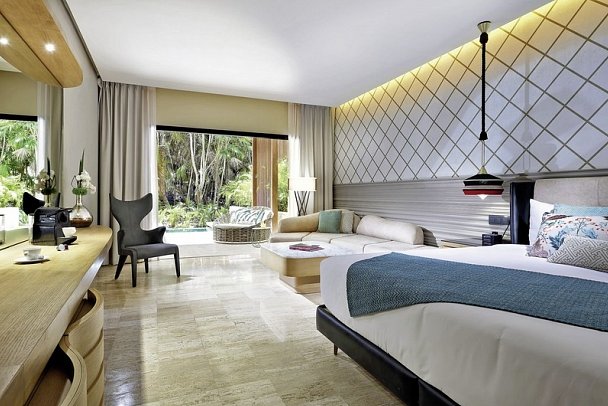 TRS Yucatan Hotel - Wohnbeispiel Juniorsuite Private Pool Gardenview (Zimmercodierung JB1)