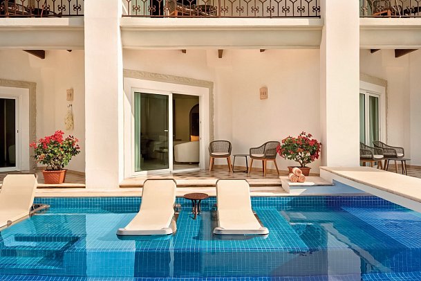 Hyatt Vivid Playa del Carmen - Wohnbeispiel Juniorsuite Swim Up King (Zimmercodierung JBQ)