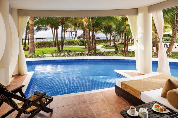 El Dorado Maroma & Palafitos Overwater Bungalows - Wohnbeispiel Swim-Up Suite (Zimmercodierung WB3)