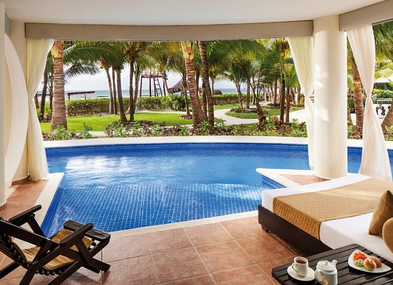 El Dorado Maroma & Palafitos Overwater Bungalows - Wohnbeispiel Swim-Up Suite (Zimmercodierung WB3)