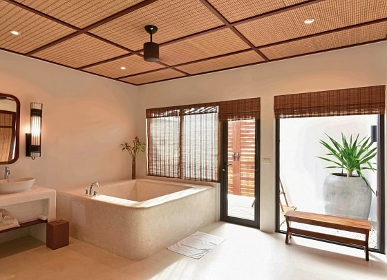 The Royal Sands Koh Rong - Beispiel Bad Beachfront Pool Villa (Zimmercodierung VDO)