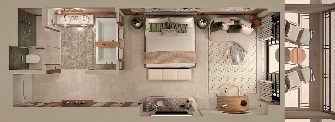 Secrets Playa Esmeralda Resort & Spa - Panorama-Ansicht Junior Suite (Zimmercodierungen JB1, JB2, JB3, JB4, JB5, JB6, JB7, JB8, JB9, UL1, UL2, UL3, UL4, UL5, UL7, UL8, DL1 & ULQ)