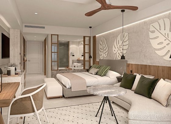 Secrets Playa Esmeralda Resort & Spa - Wohnbeispiel Junior Suite King (Zimmercodierungen JB1, JB2, JB3, JB4, JB5, JB6, JB7, JB8, JB9, UL1, UL2, UL3, UL4, UL5, UL7, UL8, DL1 & ULQ)