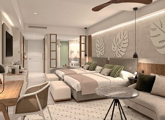 Secrets Playa Esmeralda Resort & Spa - Wohnbeispiel Junior Suite Double (Zimmercodierungen JB1, JB2, JB3, JB4, JB5, JB6, JB7, JB8, JB9, UL1, UL2, UL3, UL4, UL5, UL7, UL8, DL1 & ULQ)