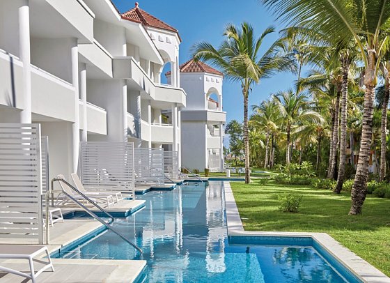 Bahia Principe Escape Ambar - Außenansicht Juniorsuite Deluxe Swim Up (Zimmercodierungen JBQ & J1Q)