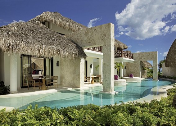 Secrets Cap Cana Resort & Spa - Wohnbeispiel Preferred Club Bungalow Suite Swim Out Ocean Front (Zimmercodierung BBO)