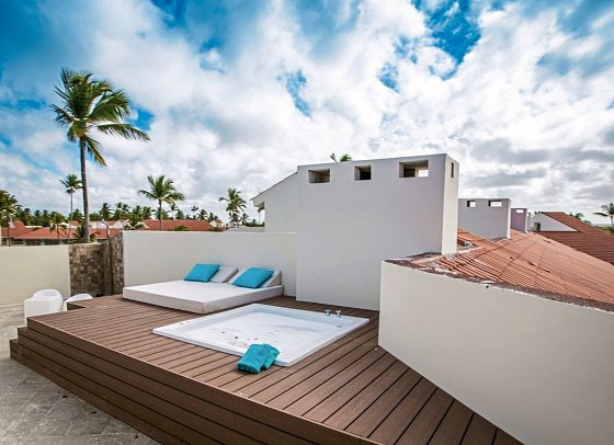 Majestic Mirage Punta Cana - All Suites Resort - Wohnbeispiel Sky View Suite Rooftop Outdoor Jacuzzi (Zimmercodierung WB2)