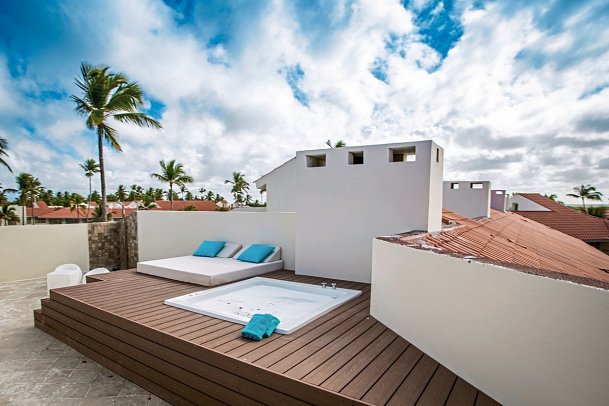 Majestic Mirage Punta Cana - All Suites Resort - Wohnbeispiel Sky View Suite Rooftop Outdoor Jacuzzi (Zimmercodierung WB2)