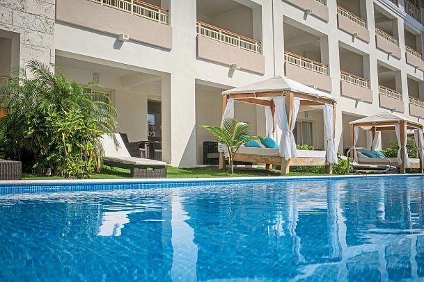 Majestic Mirage Punta Cana - All Suites Resort - Wohnbeispiel Swim-Up Suite Outdoor Jacuzzi (Zimmercodierung WBQ)