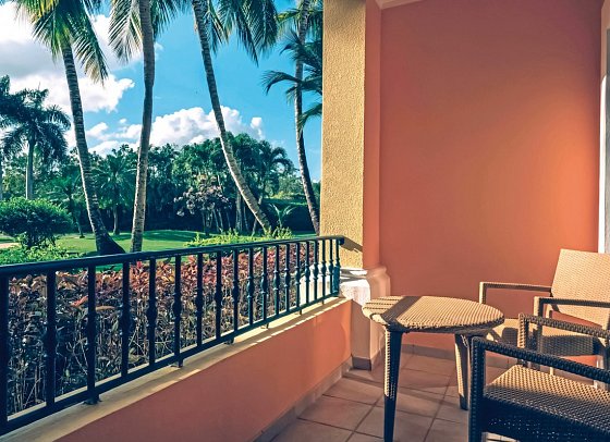 Iberostar Selection Hacienda Dominicus - Beispiel Balkon Premium Tropical View (Zimmercodierung DBG)