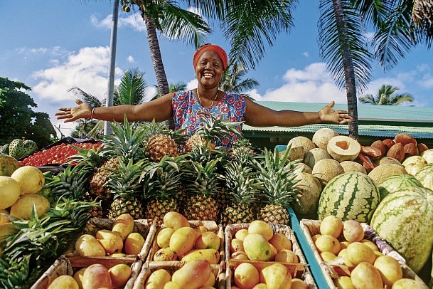 Naturabenteuer Dominikanische Republik - Obstverkaufsstand