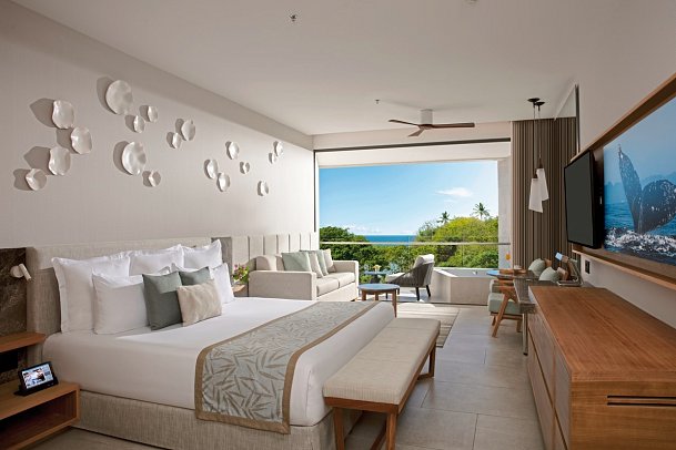 Dreams Bahia Mita Surf & Spa Resort - Wohnbeispiel Juniorsuite Partial Oceanview (Zimmercodierung J1M)
