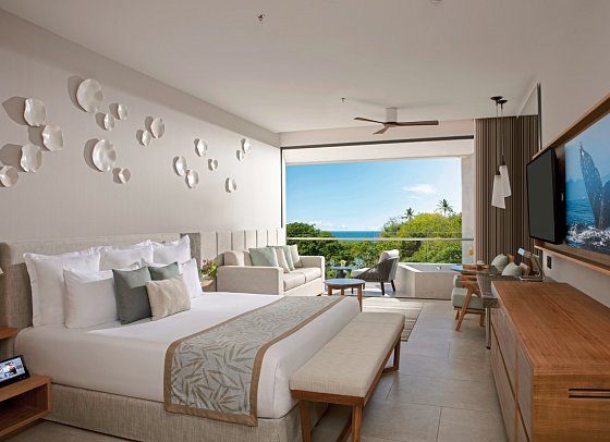 Dreams Bahia Mita Surf & Spa Resort - Wohnbeispiel Juniorsuite Partial Oceanview (Zimmercodierung J1M)