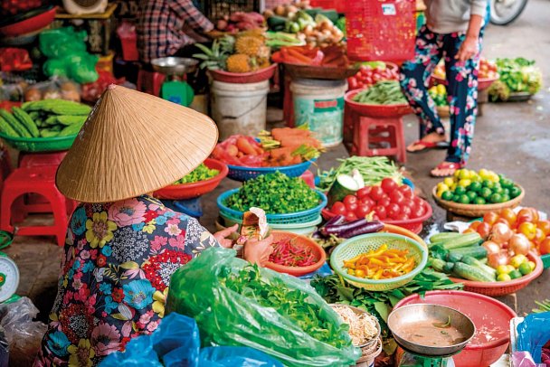 Entlang des Mekongs (Privatreise) - Markt im Mekong Delta