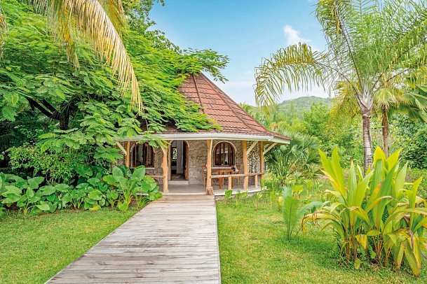 Bliss Hotel Praslin - Wohnbeispiel Eden Garden Familiy Suite (Zimmercodierung WI1)