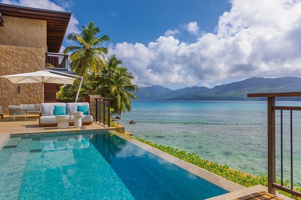 Mango House Seychelles - Wohnbeispiel One Bedroom Ocean House with Pool (Zimmercodierungen WX1 & WH1)