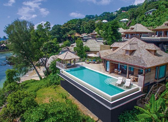 Hilton Seychelles Northolme Resort & Spa - Wohnbeispiel Two Bedroom Oceanfront Pool Villa (Zimmercodierung VB2)