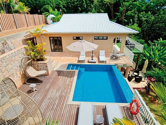 Le Duc de Praslin Hotel & Villas - Wohnbeispiel Villa 180 (Zimmercodierung VB1)