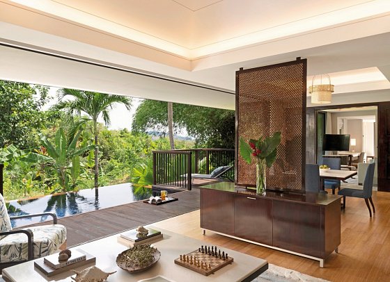 Raffles Seychelles - Wohnbeispiel Grand Hillside Pool Garden View (Zimmercodierung VBG)