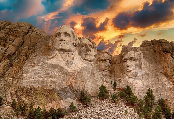 USA von Küste zu Küste (San Francisco - New York) - Mount Rushmore