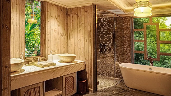 An Lam Retreats Saigon River - Wohnbeispiel Bad Garden View Suite (Zimmercodierungen WBG & WB1)