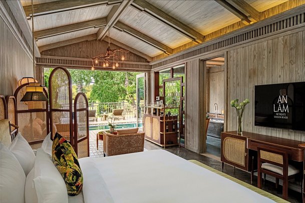 An Lam Retreats Saigon River - Wohnbeispiel Riverfront Pool Villa (Zimmercodierung VB5)