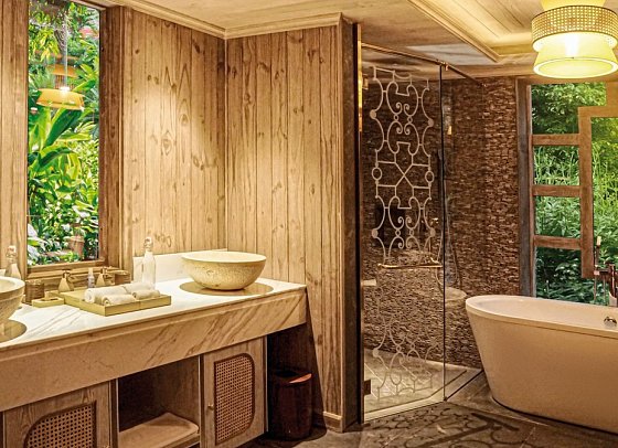 An Lam Retreats Saigon River - Wohnbeispiel Bad Garden View Suite (Zimmercodierungen WBG & WB1)