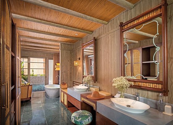 An Lam Retreats Saigon River - Wohnbeispiel Bad Garden Pool Villa (Zimmercodierung VXG)