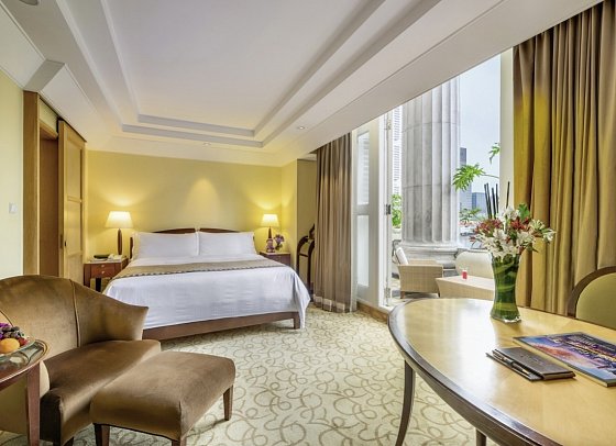 The Fullerton Hotel Singapore - Wohnbeispiel Quay Room (Zimmercodierung UB2)