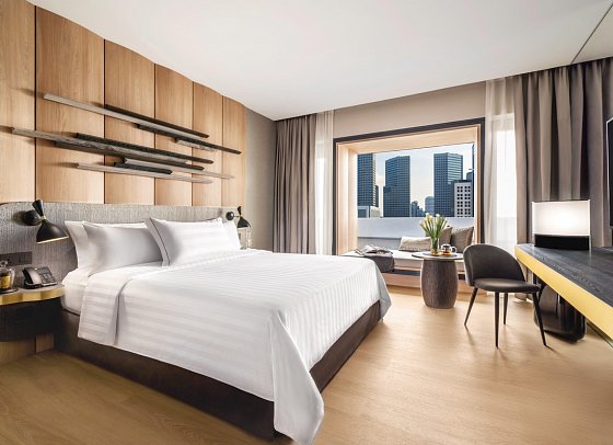 Parkroyal Collection Marina Bay - Wohnbeispiel Lifestyle Premier Room (Zimmercodierung UM1)