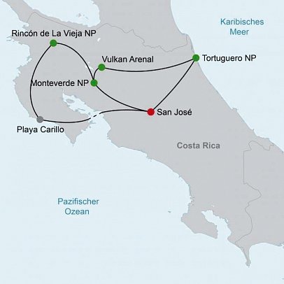 Costa Rica - Auf der Suche nach den Faultieren