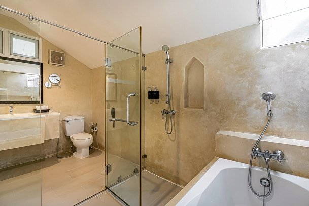 Koh Chang Paradise Resort & Spa - Wohnbeispiel Badezimmer Deluxe Bungalow (Zimmercodierungen BD1 & BDO)