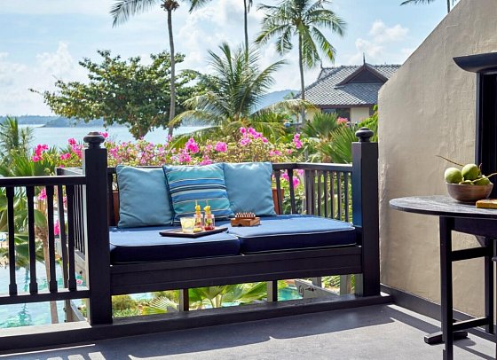 Anantara Bophut Koh Samui Resort - Balkonbeispiel Sea View Suite (Zimmercodierung WBM)
