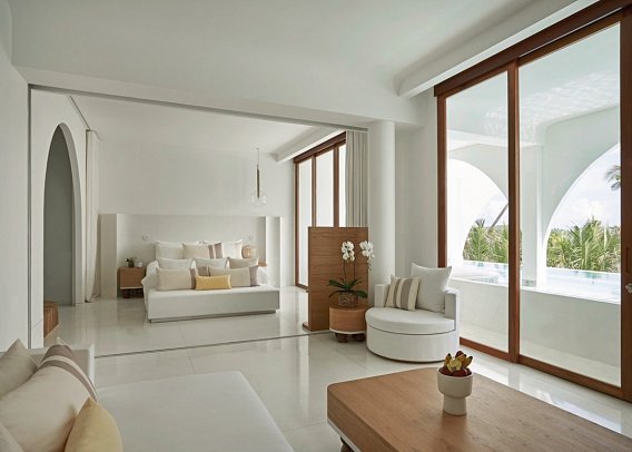 SALA Samui Chaweng Beach Resort - Wohnbeispiel Oceanfront 1 Bedroom Pool Suite (Zimmercodierung WB3)