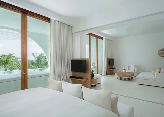 SALA Samui Chaweng Beach Resort - Wohnbeispiel Oceanfront 1 Bedroom Pool Suite (Zimmercodierung WB3)