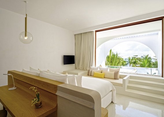 SALA Samui Chaweng Beach Resort - Wohnbeispiel Oceanfront Balcony Pool Suite (Zimmercodierung WB2)