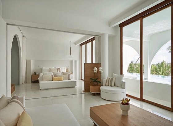 SALA Samui Chaweng Beach Resort - Wohnbeispiel Oceanfront 1 Bedroom Pool Suite (Zimmercodierung WB3)