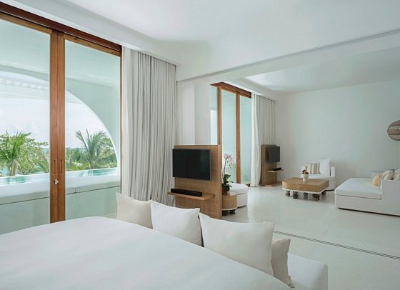 SALA Samui Chaweng Beach Resort - Wohnbeispiel Oceanfront 1 Bedroom Pool Suite (Zimmercodierung WB3)