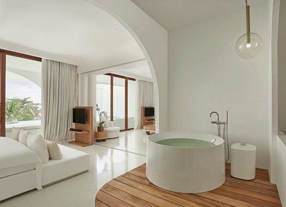 SALA Samui Chaweng Beach Resort - Wohnbeispiel Oceanfront 1 Bedroom Pool Suite (Zimmercodierung WB3)