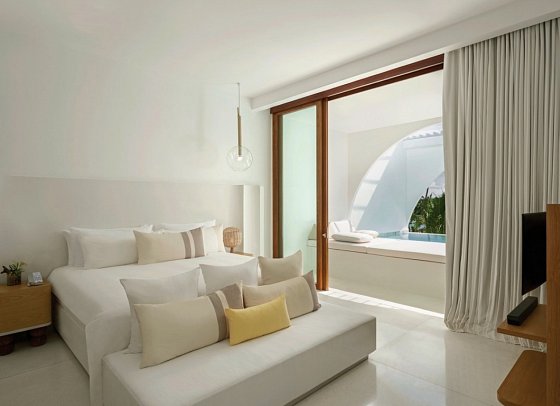 SALA Samui Chaweng Beach Resort - Wohnbeispiel Oceanfront 1 Bedroom Pool Suite (Zimmercodierung WB3)