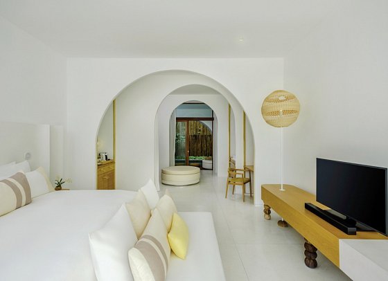 SALA Samui Chaweng Beach Resort - Wohnbeispiel Oceanfront Garden Pool Suite (Zimmercodierung WB1)