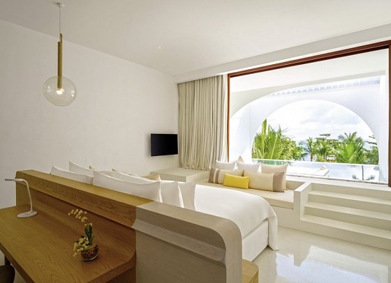 SALA Samui Chaweng Beach Resort - Wohnbeispiel Oceanfront Balcony Pool Suite (Zimmercodierung WB2)