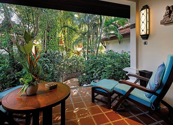 Anavana Beach Resort - Terrassenbeispiel Deluxe Cottage (Zimmercodierung BD1)