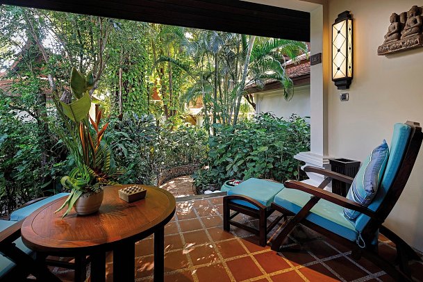 Anavana Beach Resort - Terrassenbeispiel Deluxe Cottage (Zimmercodierung BD1)