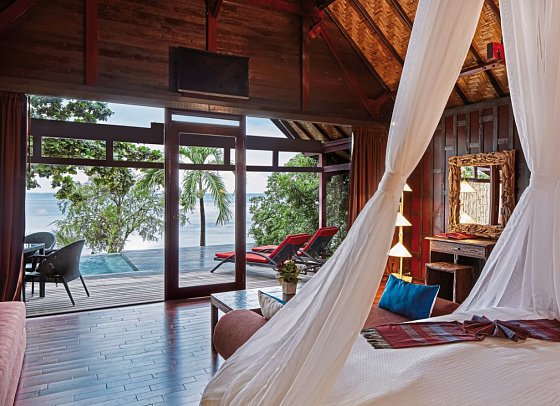 Kupu Kupu Phangan Beach Villas - Wohnbeispiel Deluxe Beach Front Pool Villa (Zimmercodierung VDO)