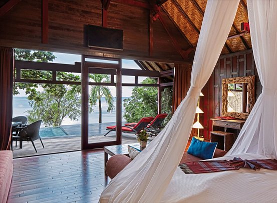 Kupu Kupu Phangan Beach Villas - Wohnbeispiel Deluxe Beach Front Pool Villa (Zimmercodierung VDO)
