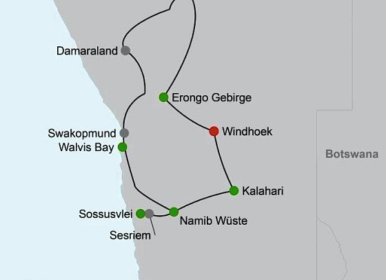 Namibia - Roter Sand, weiter Horizont